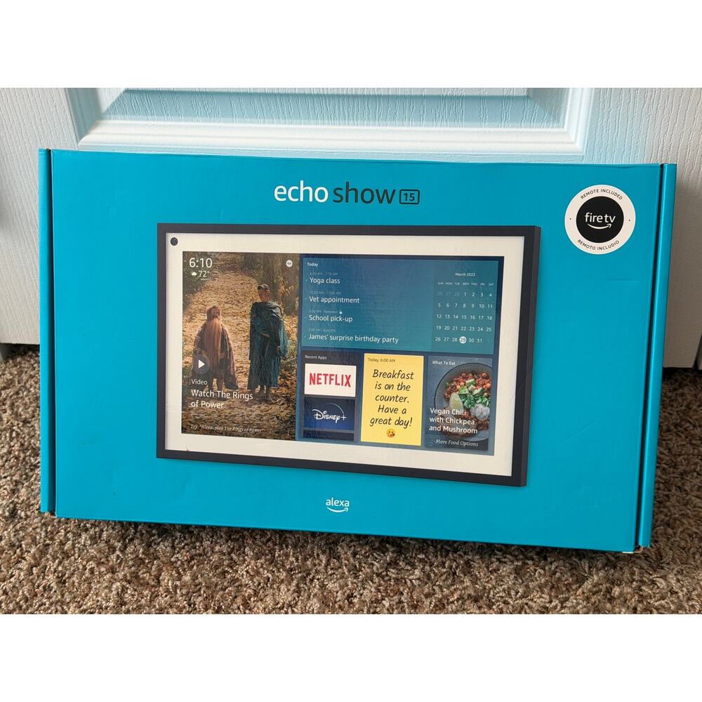 Amazon Echo Show 15 Gen 1 Smart Display Speaker Alexa Voice Touch Wi-Fi-Open Box